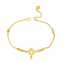 Anklets for Women Foot Accessorie Summer Beach Barefoot Sandals 24K Bracelet Ankle on The Leg for Egirl Foot Jewelry