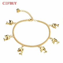 Fished Pendant Woman Anklets Women Vintage Ankle Jewelry Bracelet KZ735