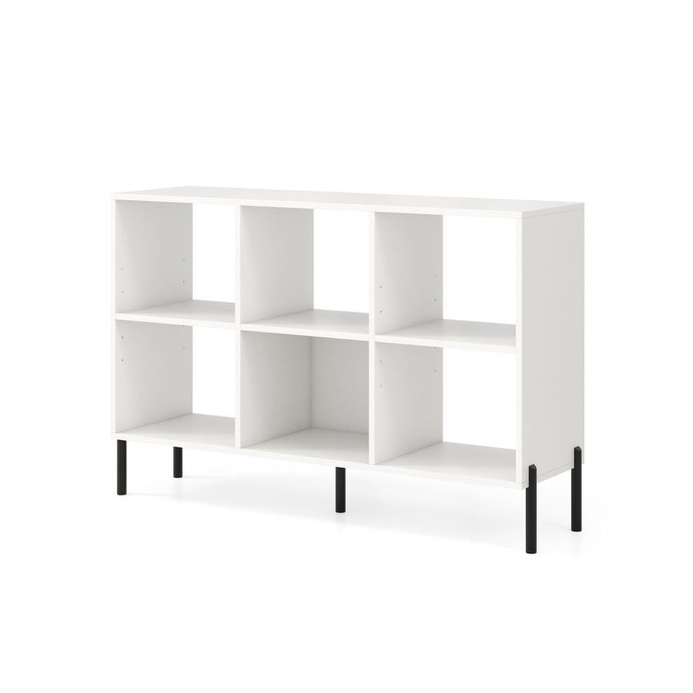 Wooden Bookcase 6 Cube Open Bookshelf Home Office Display Cabinet Rack