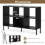 Costway Wooden Storage Bookcase 6 Cube Open Bookshelf Home Office Display Cabinet Rack 2