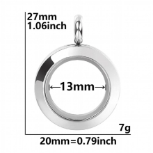 10pcs/lot 316L Stainless Steel 3 Colors DIY Crystal Glass Memory Locket Screw Twisted Pendant for Necklace