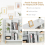 Costway 8-Cube Storage Bookcase Wooden Bookshelf Side Cabinet Freestanding Display Rack 4