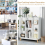 Costway 8-Cube Storage Bookcase Wooden Bookshelf Side Cabinet Freestanding Display Rack 3