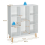 Costway 8-Cube Storage Bookcase Wooden Bookshelf Side Cabinet Freestanding Display Rack 2