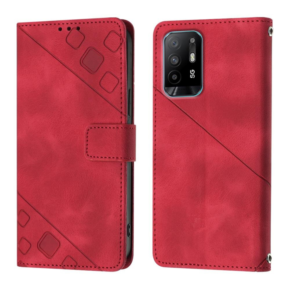 (Red) Case For Oppo Reno 6Z/Reno 5Z 5G Magnetic Leather Wallet Flip Cover Card Holder Red 764650892261
