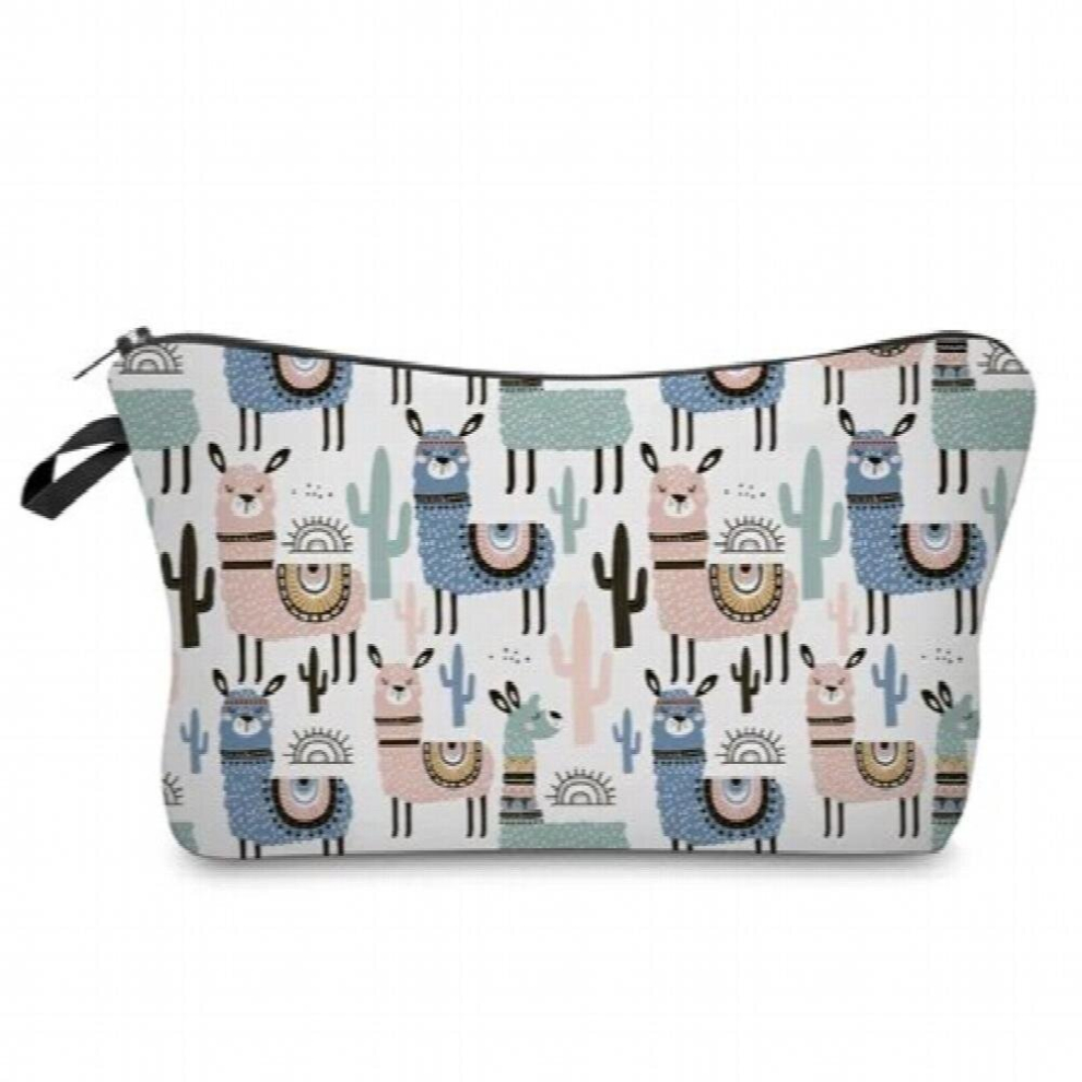 Cosmetic Organizer Bag Make Up Printing Llama Cosmetic Bag Women Makeup Bag Hzb931