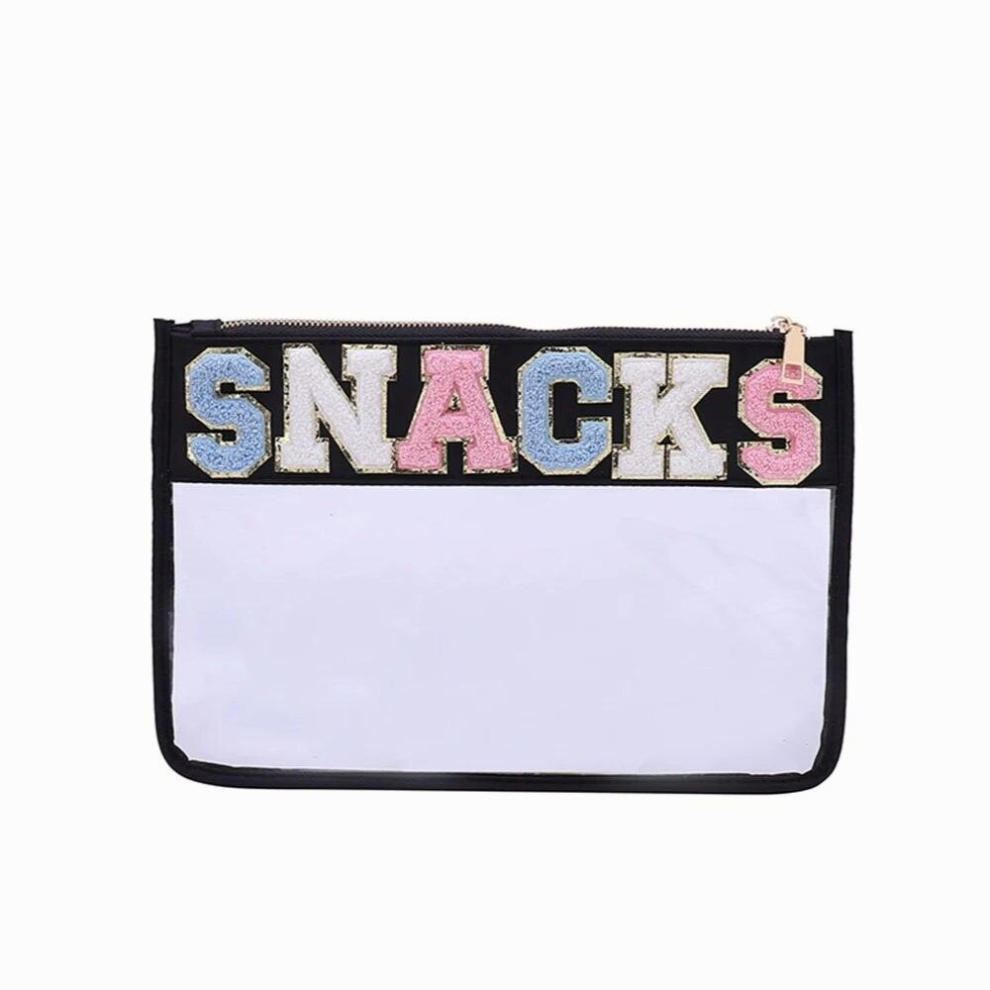 Direct Sell Letter Patches Transparent PVC Cosmetic Bag Clear Travel Make up Cosmetic Bag or Pouches