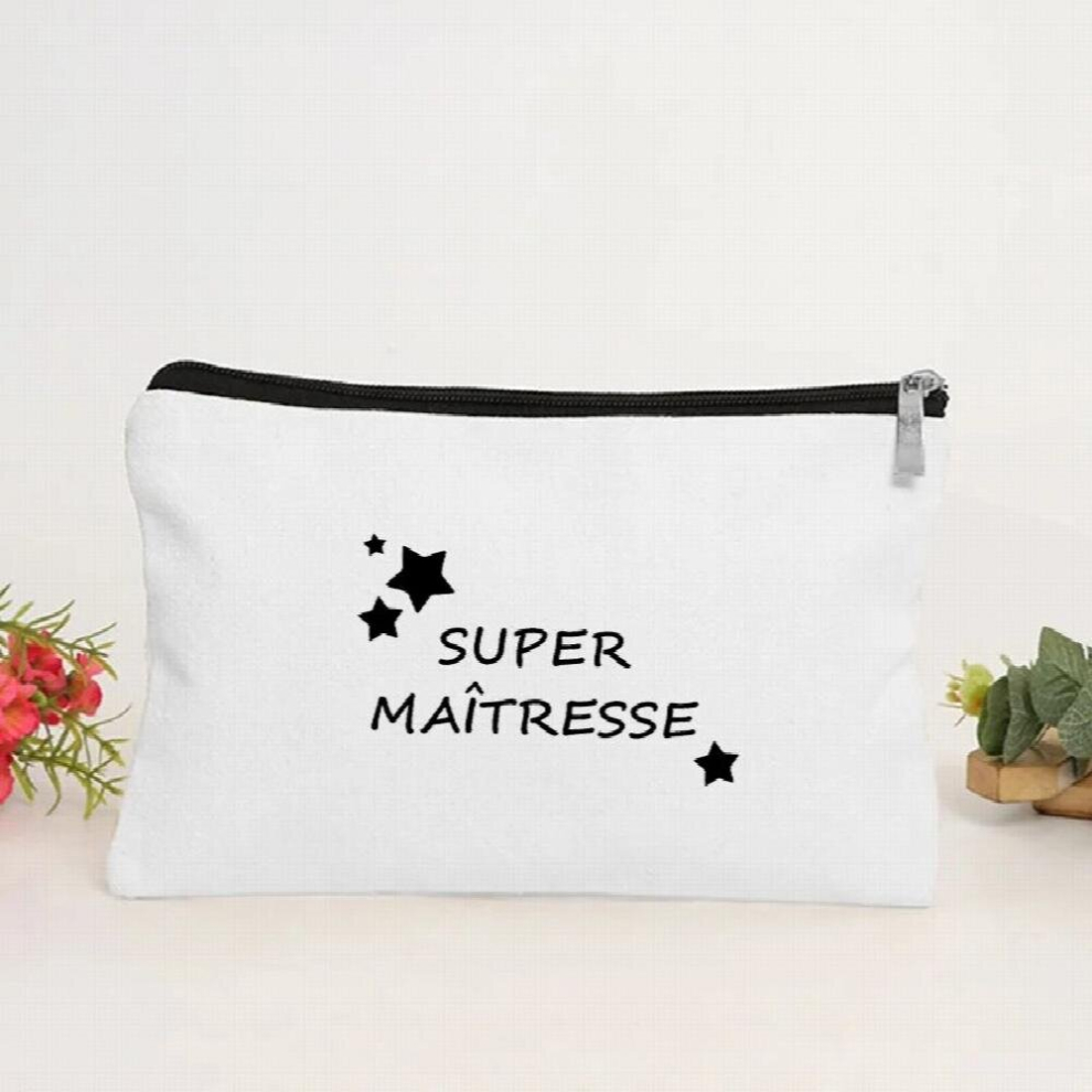 Thank You Mistress Cosmetic Bags Portable Cosmetic Bags for Storage Female Bag with Zips Make Up Bags Makeup Accessories