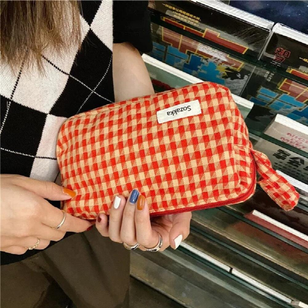 Female Purses Organizer Leopard&Zebra Canvas Make up Bag Zipper Pouch Wristlet Wallet Bags for Women Gift