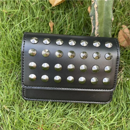 Outdoor Golf Rangefinder Leather Case Storage Bag Rivet Rangefinder Bag Golf