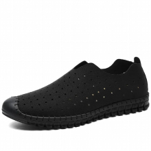 Summer Men Shoes Casual Leather Mens Loafers Moccasins Italian Breathable Slip on Boat Shoes Big Size 2.5a