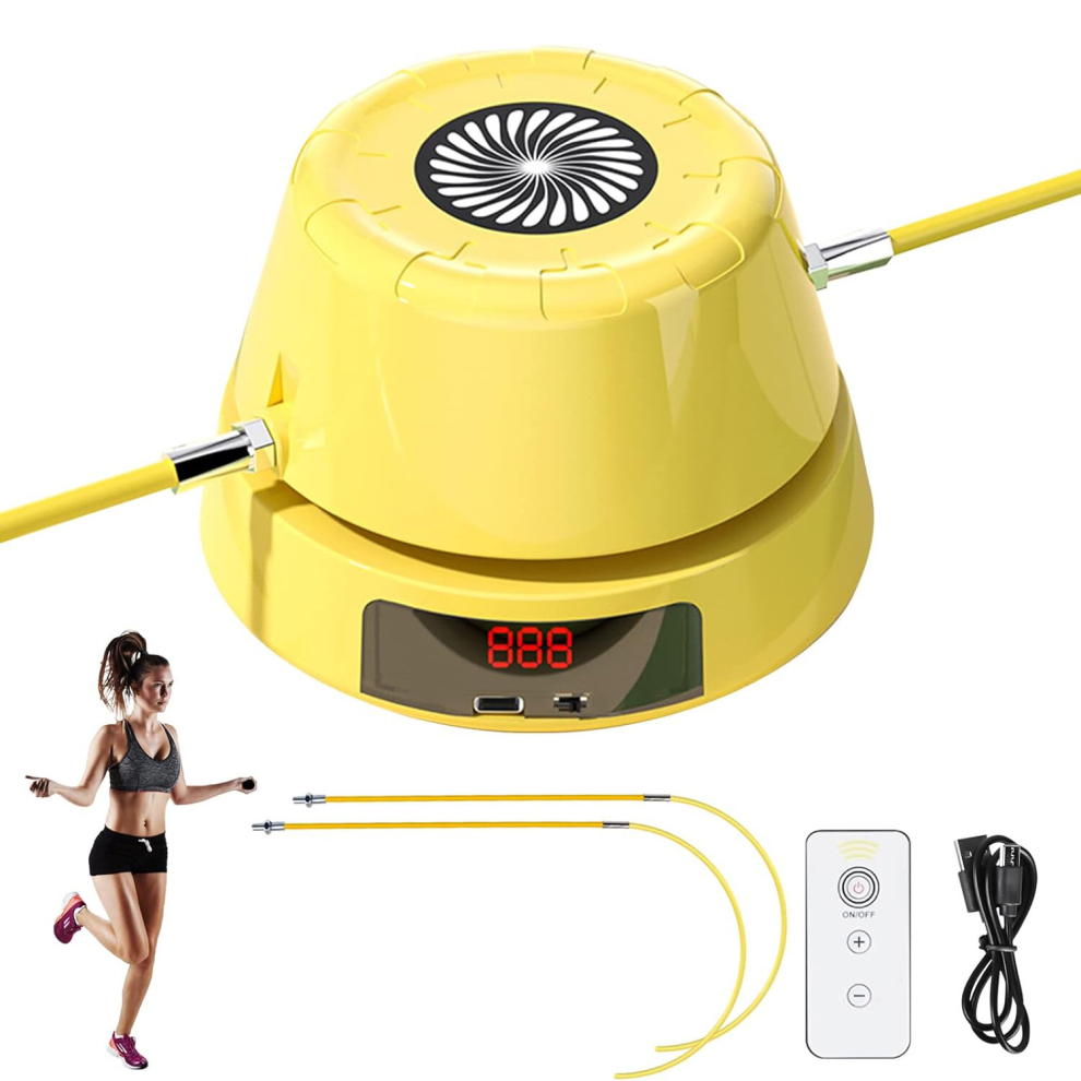 Electric Rope Skipping Machine Jump Rope Digital Counter Smart Remote Control Automatic Jump Rope Machine