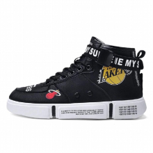 Men Sneakers High Top Leather Board Shoes Superstar Hip Hop Printed Vulcanize Shoes Mens Shoes Size 36-44