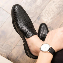 Men Shoes Breathable Comfortable Men Loafers Tassel Weave Mens Flats Men Casual Shoes Big Size 48