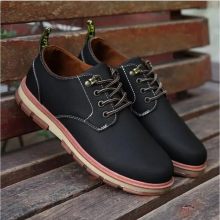 spring/autumn leather sneakers Retro shoes shoes mens oxfords thick sole shoes casual flats shoes LF-80