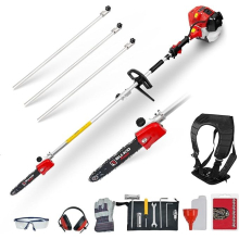 BU-KO 52cc Long Reach Petrol Pruner Saw Attachment (3 Extension Poles)