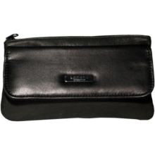 New High Quailty Ladies Slim Purse Black Soft Leather Purse Womens