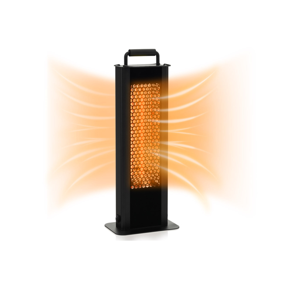 1200W Patio Heater Portable Electric Heater w/ Double-Sided Heating Waterproof