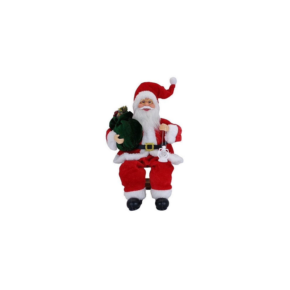 (Style 08) 14'' Sitting Santa Claus Figurines Christmas Figure Decoration