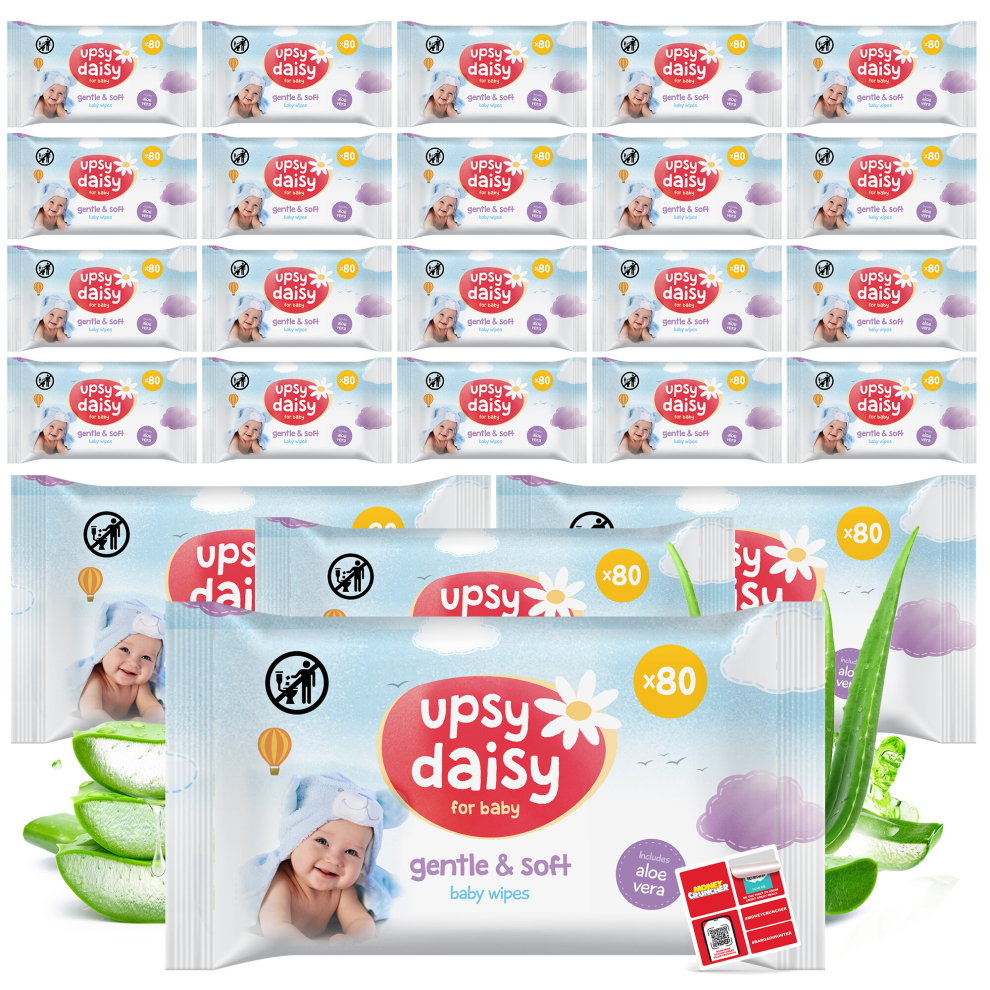 24x80pk Bulk 1,920 Soft Baby Wipes  | Baby Wet Wipes