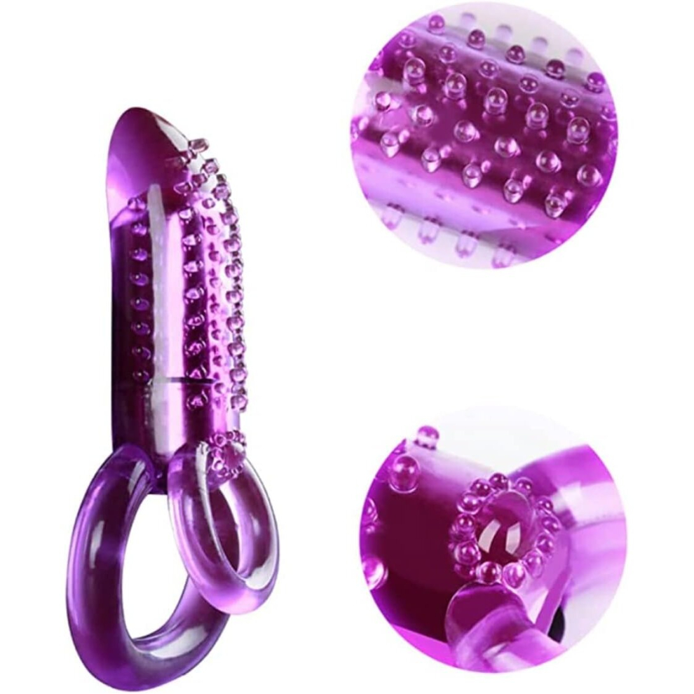 9 Vibrating Cock Ring Penis Dildo Vibrator Enhancer Sex Toy Couple Men