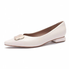 Spring Women Shoes Moccasins Low Square Heels Buckle Female Slip On Casual Comfortable Boat shoes