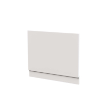 Nes Home Gorge Modern 800mm White High Gloss PVC Bath End Panel with 15mm Thickness + Plinth