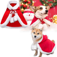 (M) Christmas Dog Coats 丨Cat Xmas Red Hat With Cloak