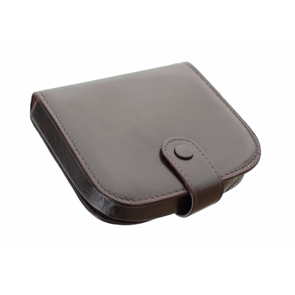 NEW Leather Gents Square Tray Purse Wallet & Note Case