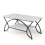 Costway Modern Wood Grain Coffee Table 2-Tier Rectangular Accent Table Chic Cocktail 1