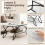 Costway Modern Wood Grain Coffee Table 2-Tier Rectangular Accent Table Chic Cocktail 5