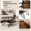 Costway Modern Wood Grain Coffee Table 2-Tier Rectangular Accent Table Chic Cocktail 6