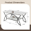 Costway Modern Wood Grain Coffee Table 2-Tier Rectangular Accent Table Chic Cocktail 2