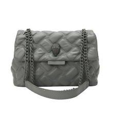 (Gray) New Arrival Quilted Eagle Metal Women Shouder Bag High Quality Embroidery PU Leather Ladies Cross Body Bag Fashion Luxury Design 24x20x8cm