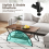 Costway Modern Wood Grain Coffee Table 2-Tier Rectangular Accent Table Chic Cocktail 5