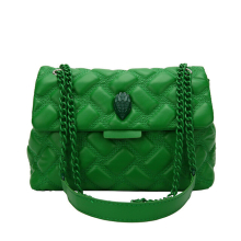 (Green) New Arrival Quilted Eagle Metal Women Shouder Bag High Quality Embroidery PU Leather Ladies Cross Body Bag Fashion Luxury Design 24x20x8cm