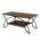 Costway Modern Wood Grain Coffee Table 2-Tier Rectangular Accent Table Chic Cocktail 1