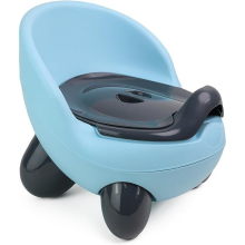 (blue) Baby Potty Training Seat with High Back Seat & lid