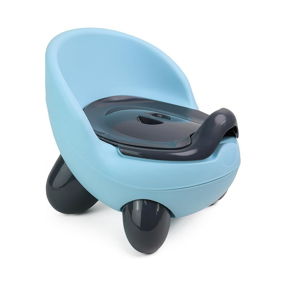(blue) Baby Potty Training Seat with High Back Seat & lid