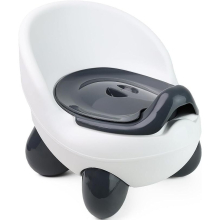 (white) Baby Potty Training Seat with High Back Seat & lid