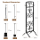 Costway 5 Piece Fireplace Tool Set Fire Place Accessories with Easy-To-Grab Handles 2