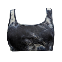 (Navy, M) BRAVE SOUL Womens Sports Bra Tank Top Vest