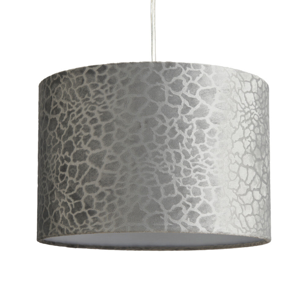 (Grey) Litecraft Light Shade  Giraffe Flock Lampshade