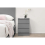 Birlea Bedside 3 Drawer Cabinet Grey Birlea Oslo Nightstand Side Table 1