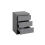Birlea Bedside 3 Drawer Cabinet Grey Birlea Oslo Nightstand Side Table 6