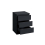 Birlea Bedside 3 Drawer Cabinet Black Birlea Oslo Nightstand Side Table 6