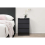 Birlea Bedside 3 Drawer Cabinet Black Birlea Oslo Nightstand Side Table 1