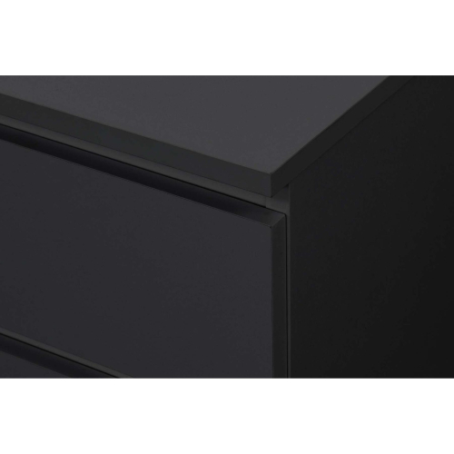 Birlea Bedside 3 Drawer Cabinet Black Birlea Oslo Nightstand Side Table 2