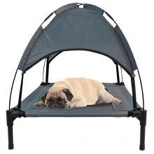 Elevated Pet Mesh Bed Cot with Canopy Cover Medium