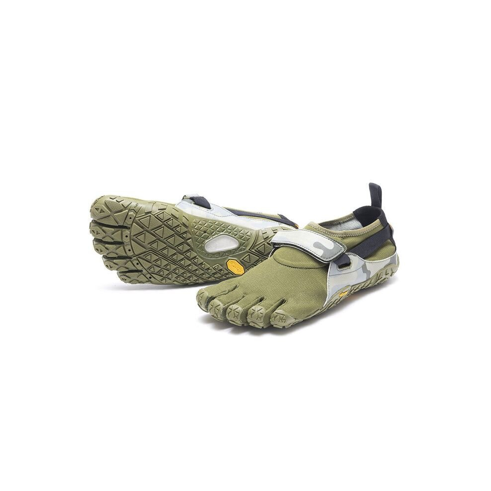 Vibram (39 Eu, Green/Camo) Women Five Fingers Evo Trail Shoes Spyridon Barefoot Running Trainers Dark/Green